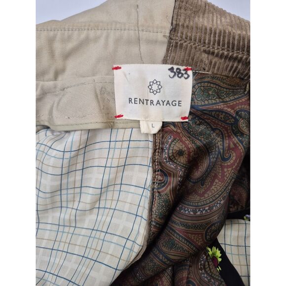 Rentrayage Women's Dr. Watson Mixed Media Layered Trench Coat Size Large - Picture 9 of 12